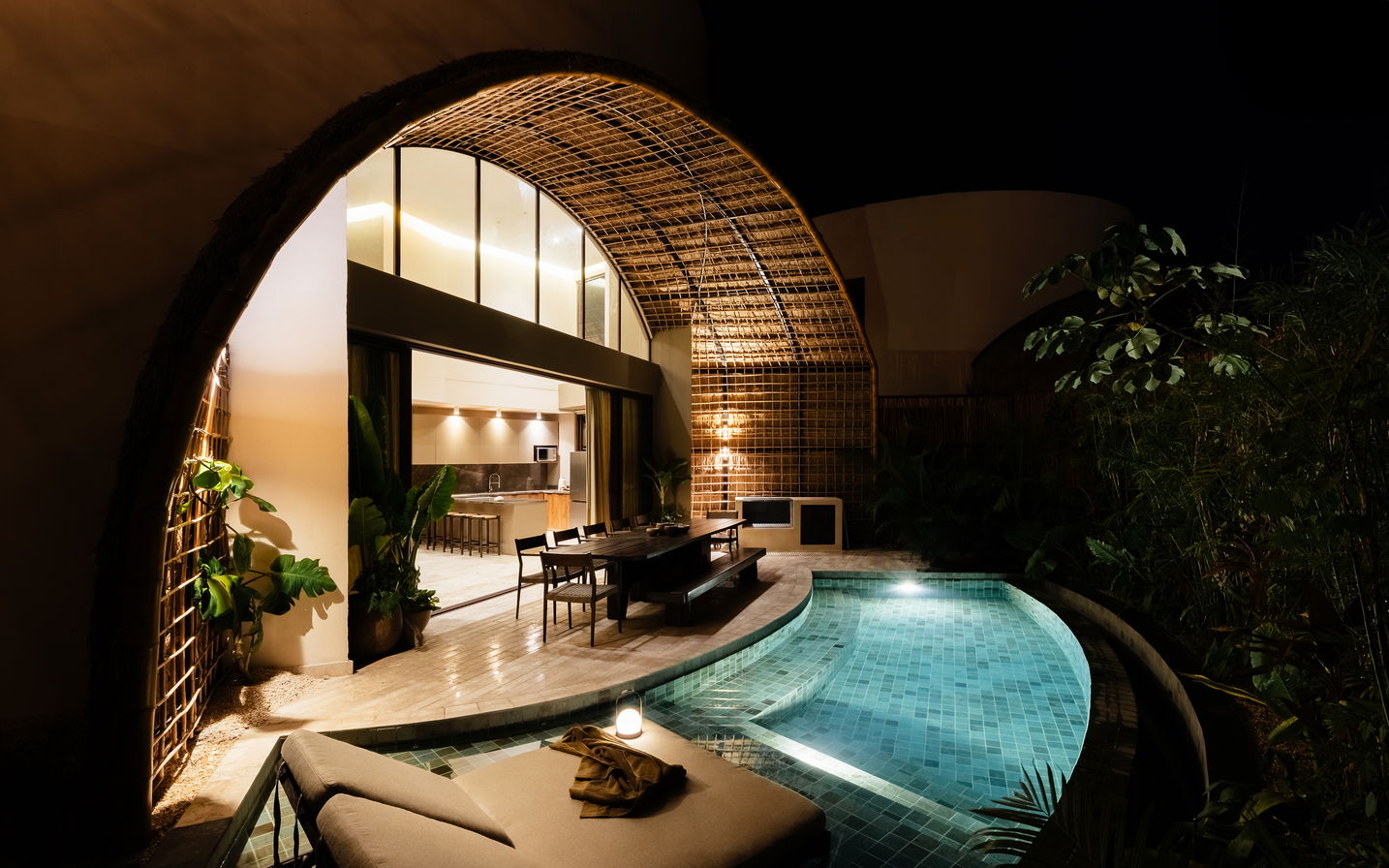 Villa in the evening