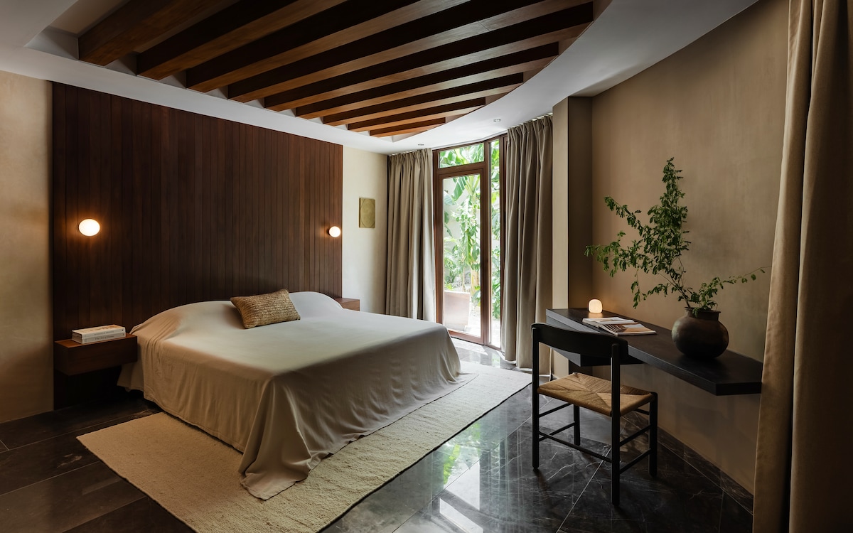 Bedroom with a king-size bed
